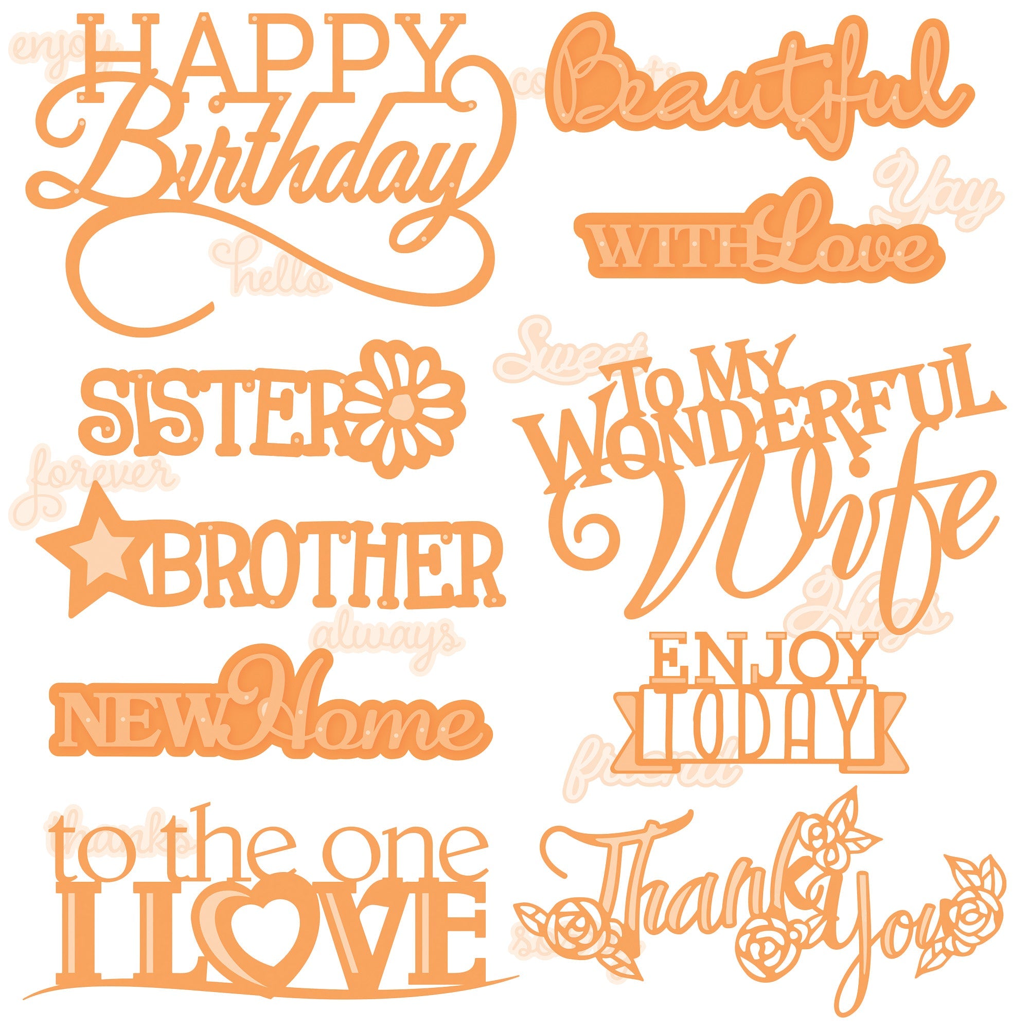 Die Sets With Sentiments