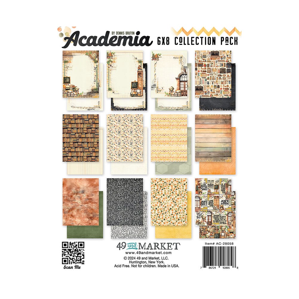 49 and Market 49 And Market - Academia Collection - 6 x 8 Collection Paper Pack