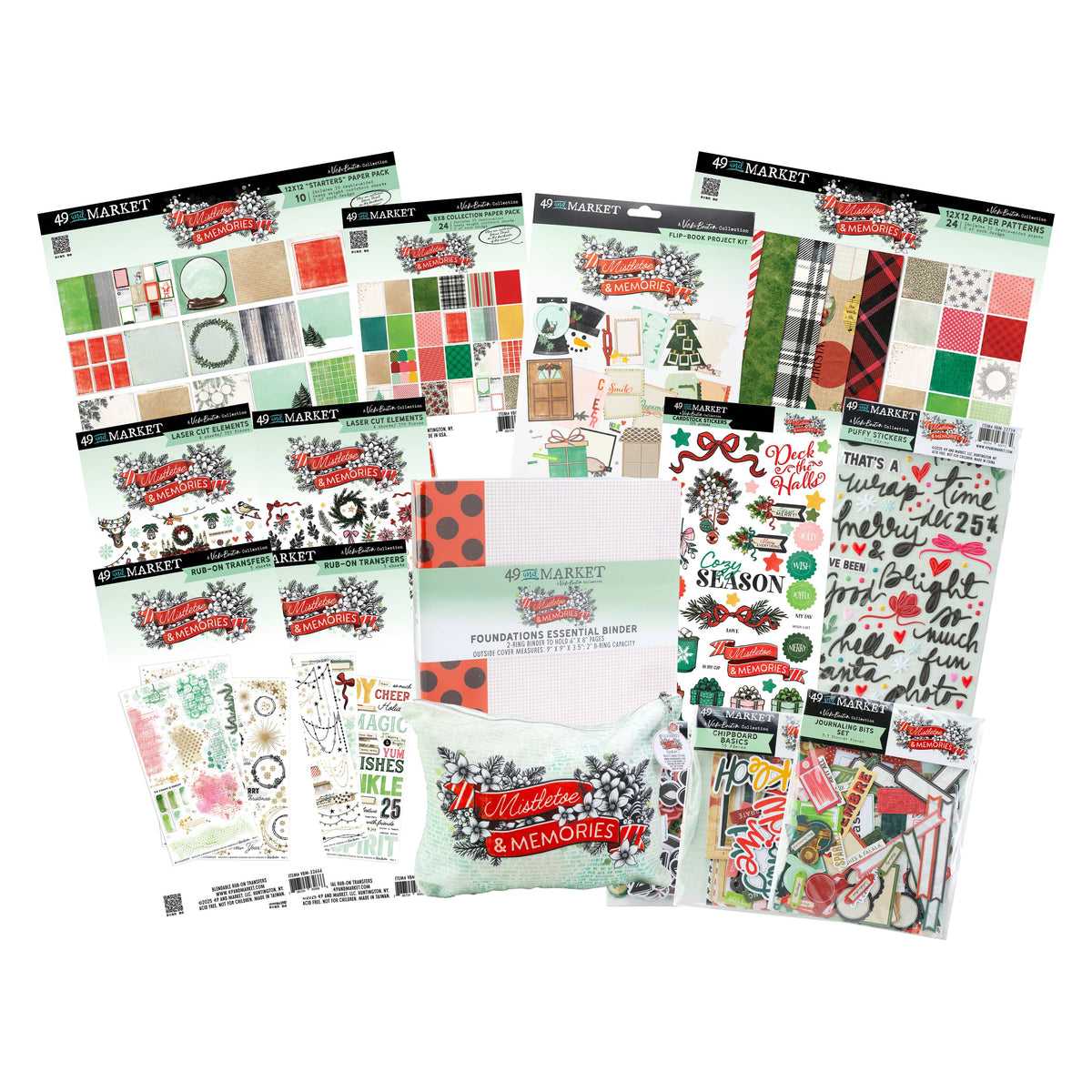 49 & Market Printed Papers 49 And Market – Mistletoe & Memories Full Papercraft Collection
