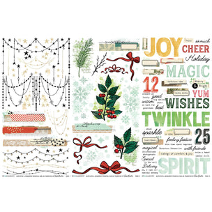 49 & Market Rub-on Transfers 49 And Market Rub-On Transfer Set Essential, Mistletoe And Memories - VBM-32659
