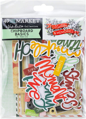 49 & Market Topper Sheets 49 And Market Chipboard Set Basics, Mistletoe And Memories - VBM-32758