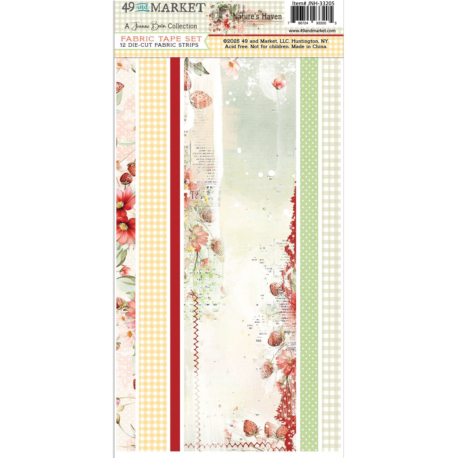 49 & Market Topper Sheets 49 And Market Fabric Tape Set, Nature's Haven - JNH-33205