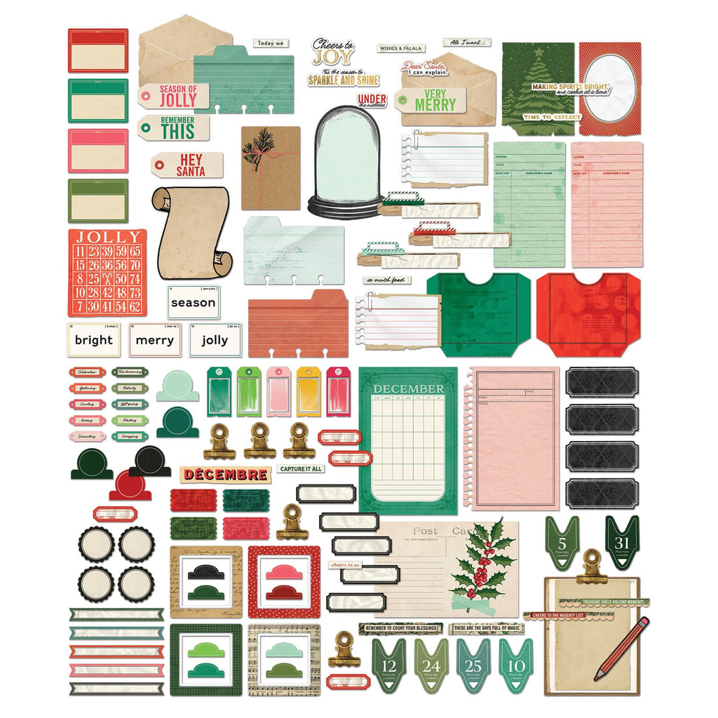 49 & Market Topper Sheets 49 And Marketing Die-Cuts Foiled, Mistletoe And Memories  - VBM-32710