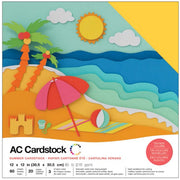 American Crafts Arts & Crafts American Crafts Variety Cardstock Pack 12"X12" 60/Pkg-Summer