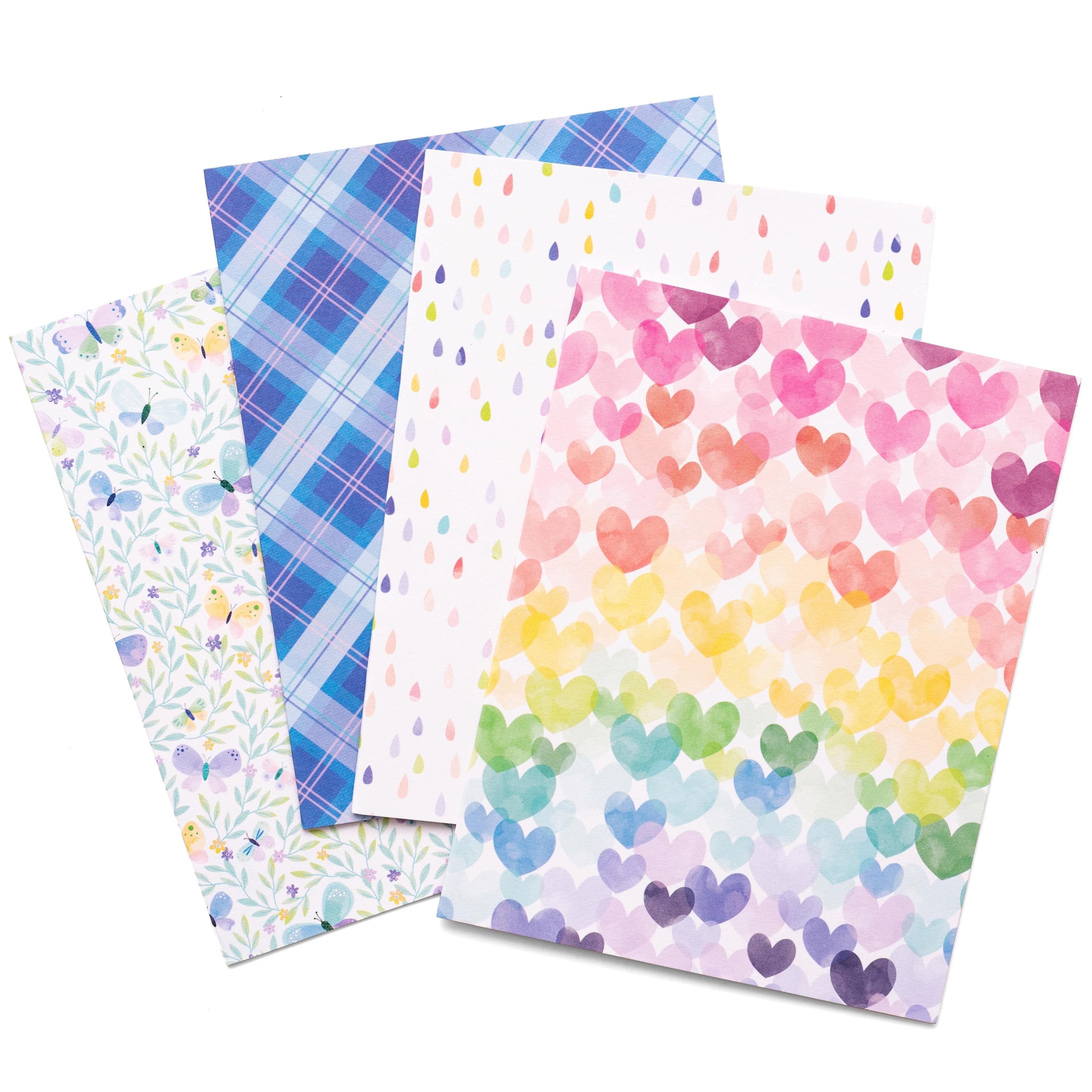 American Crafts Cards Pink Paislee A2 Cards with Envelopes - Paige Evans Bloom Street, 40 pack