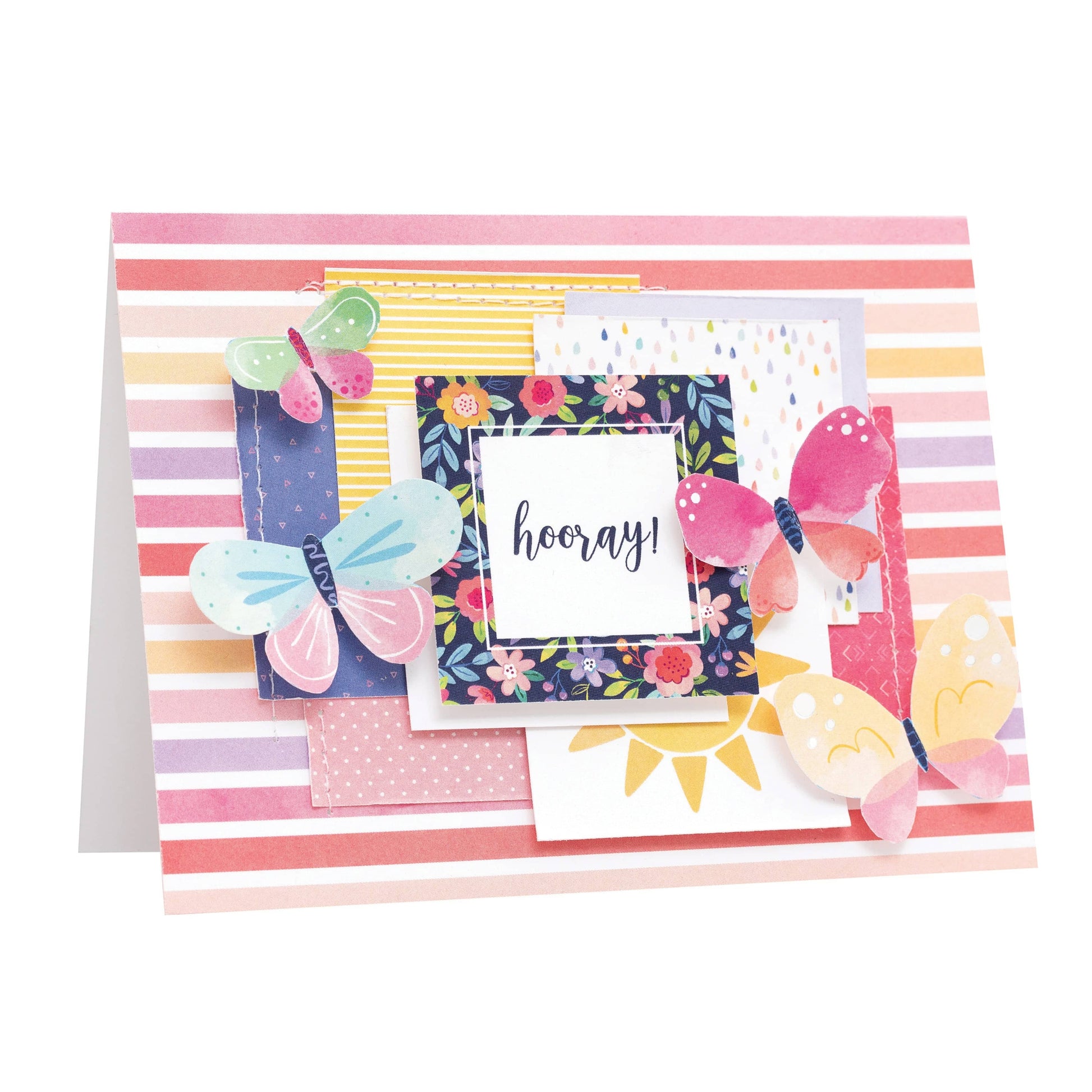 American Crafts Cards Pink Paislee A2 Cards with Envelopes - Paige Evans Bloom Street, 40 pack