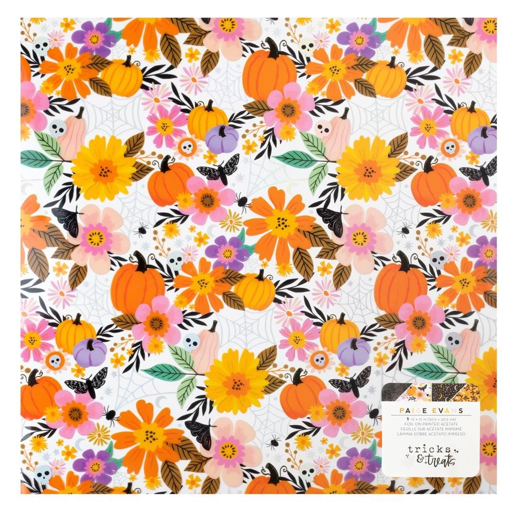 American Crafts Cardstock Paige Evans Tricks & Treats Specialty Paper 12"X12" - 316050