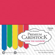 American Crafts Cardstock - Solid Core'dinations Value Pack Smooth Cardstock 12x12" 20/Pkg-Over The Rainbow