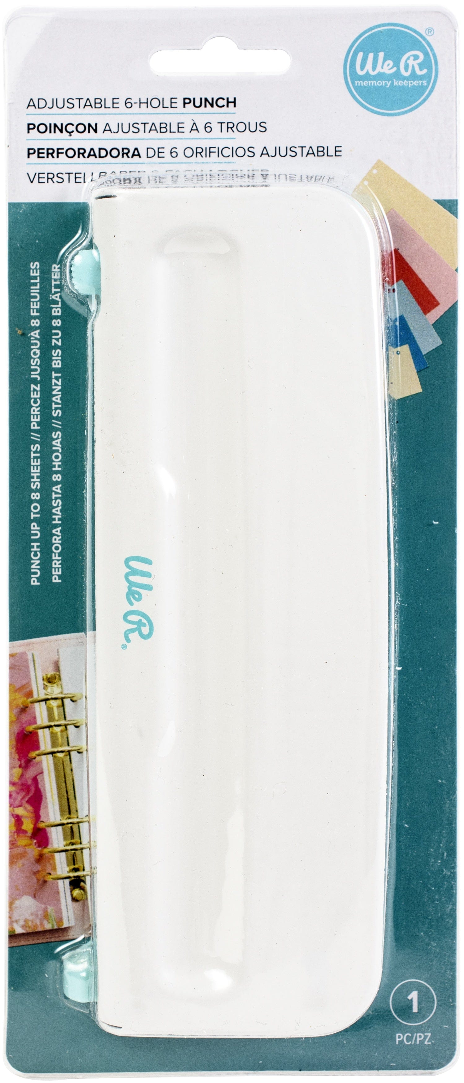 American Crafts Cutting Tools We R Makers 6 Hole Punch-Planner