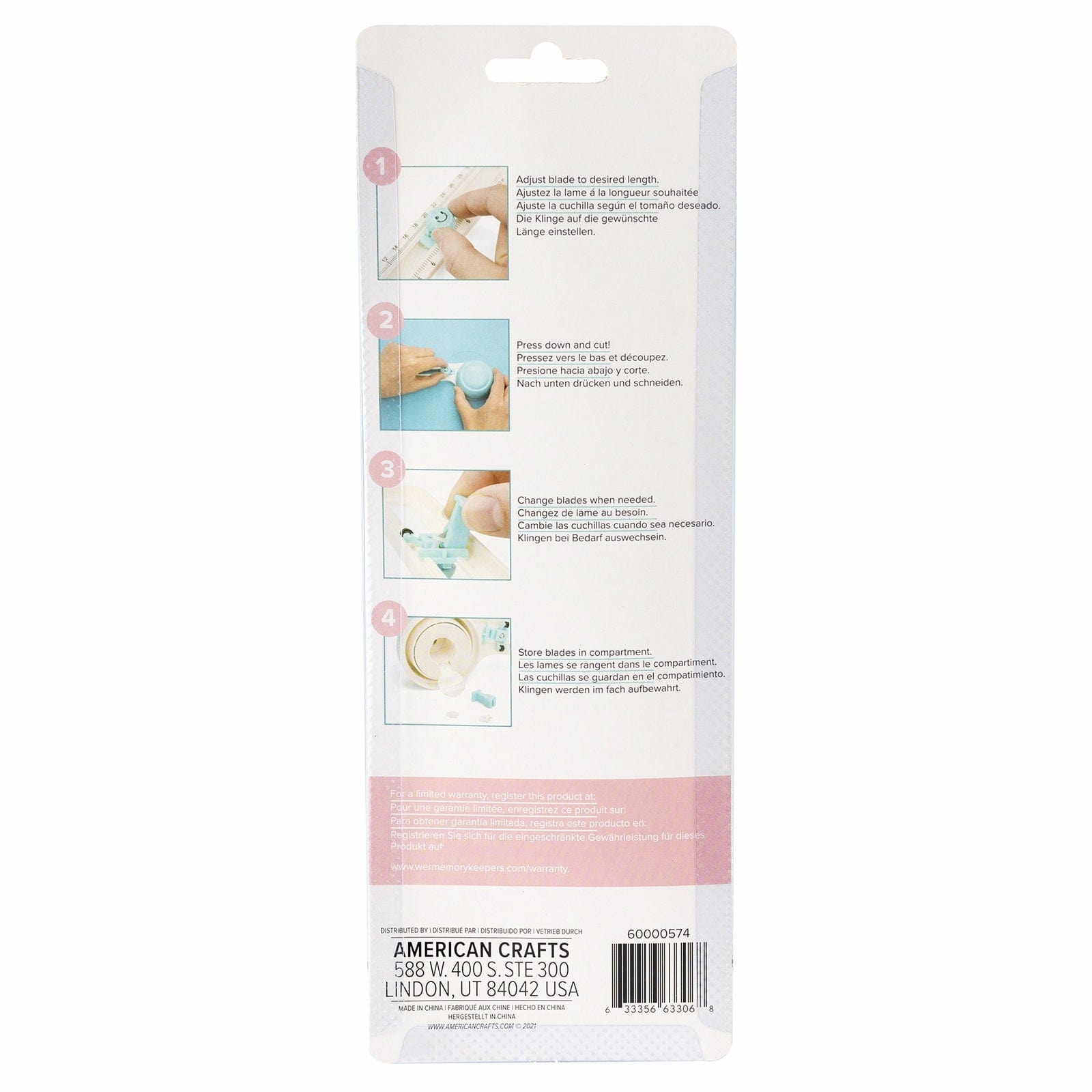 American Crafts Cutting Tools We R Makers Circle Cutter