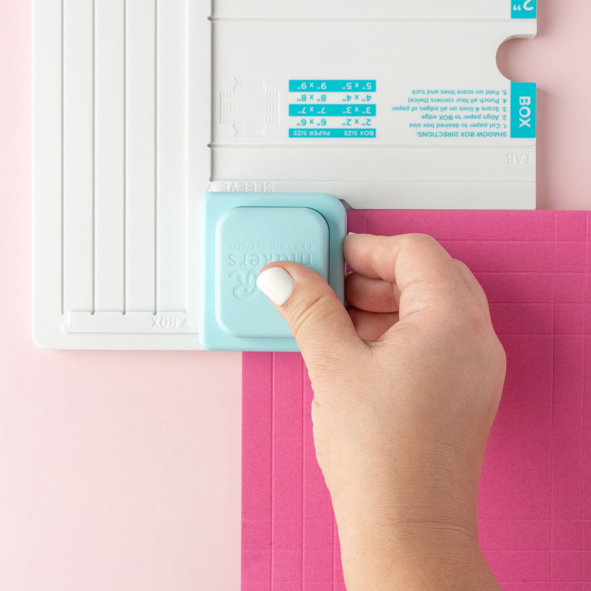 American Crafts Cutting Tools We R Makers Shadow Box Punch Board