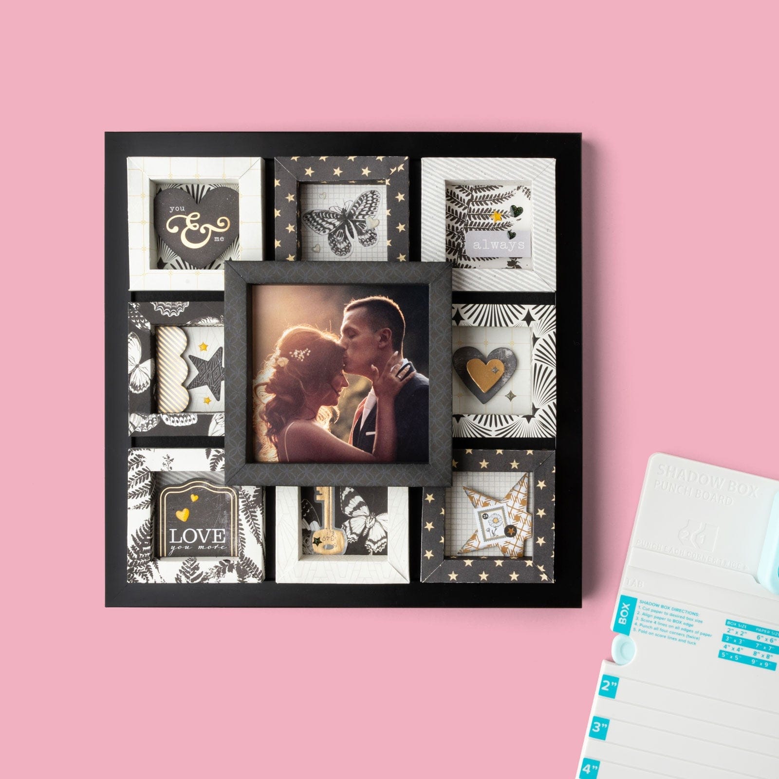 American Crafts Cutting Tools We R Makers Shadow Box Punch Board