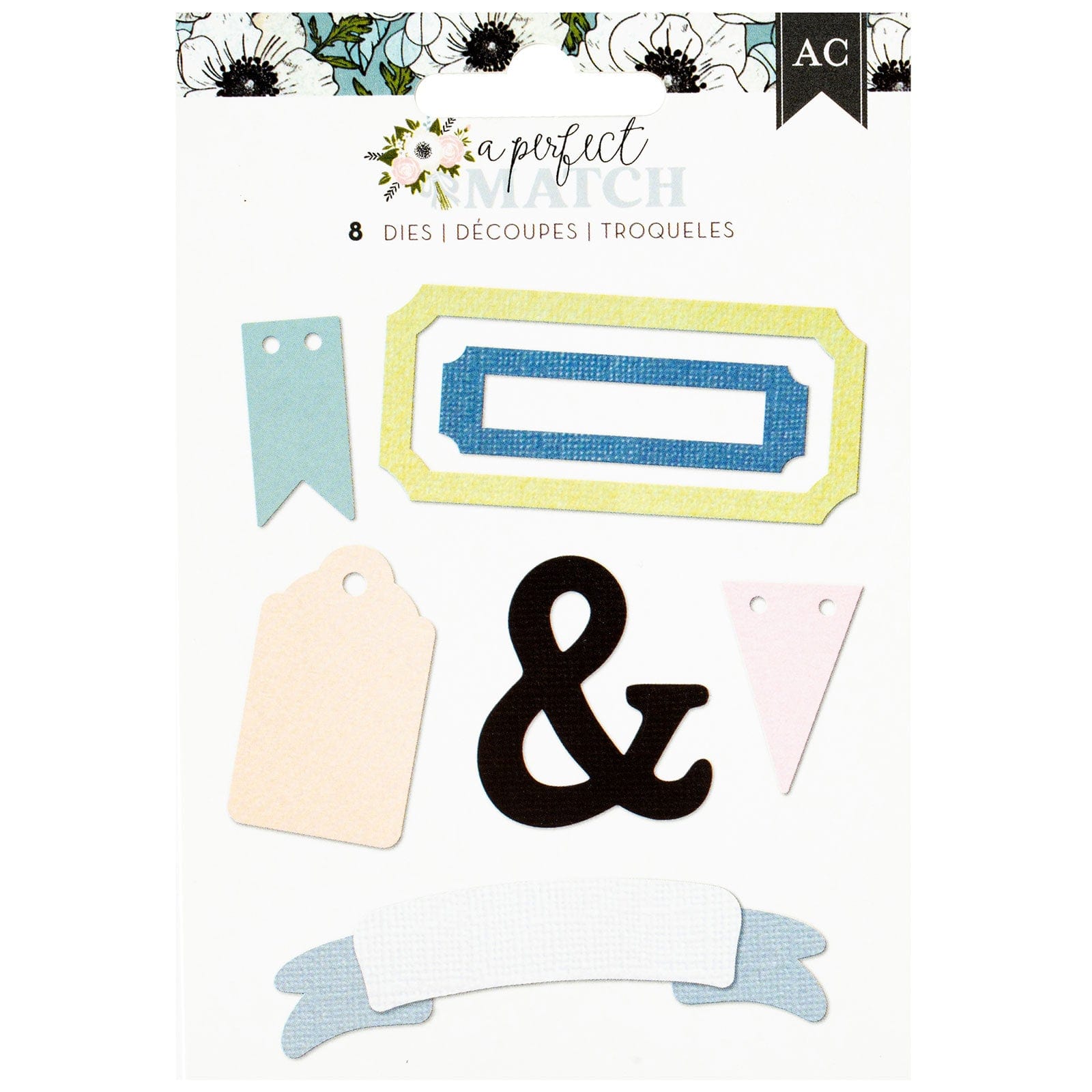 American Crafts Die Cutting American Crafts A Perfect Match Metal Die Set - 8 Piece