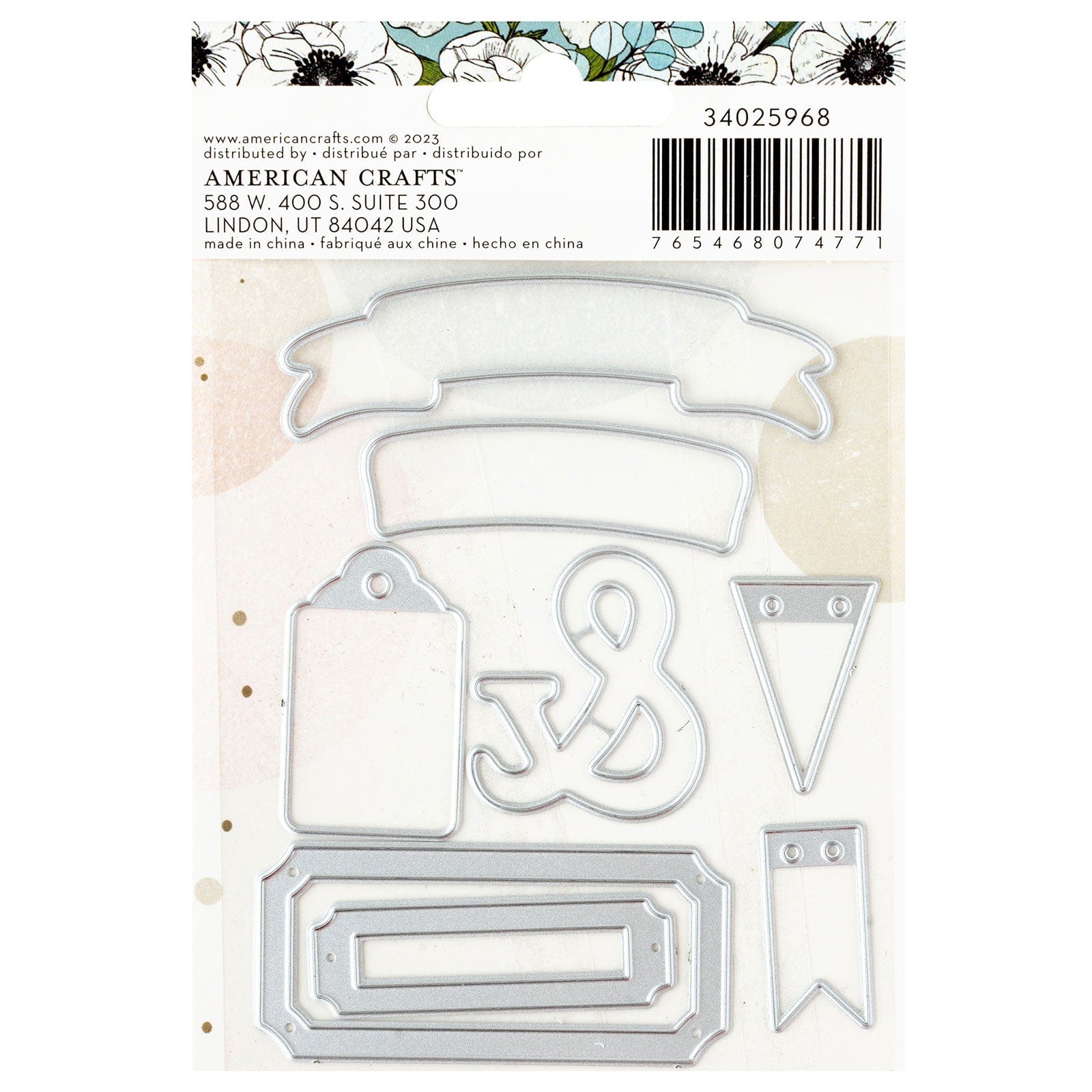 American Crafts Die Cutting American Crafts A Perfect Match Metal Die Set - 8 Piece