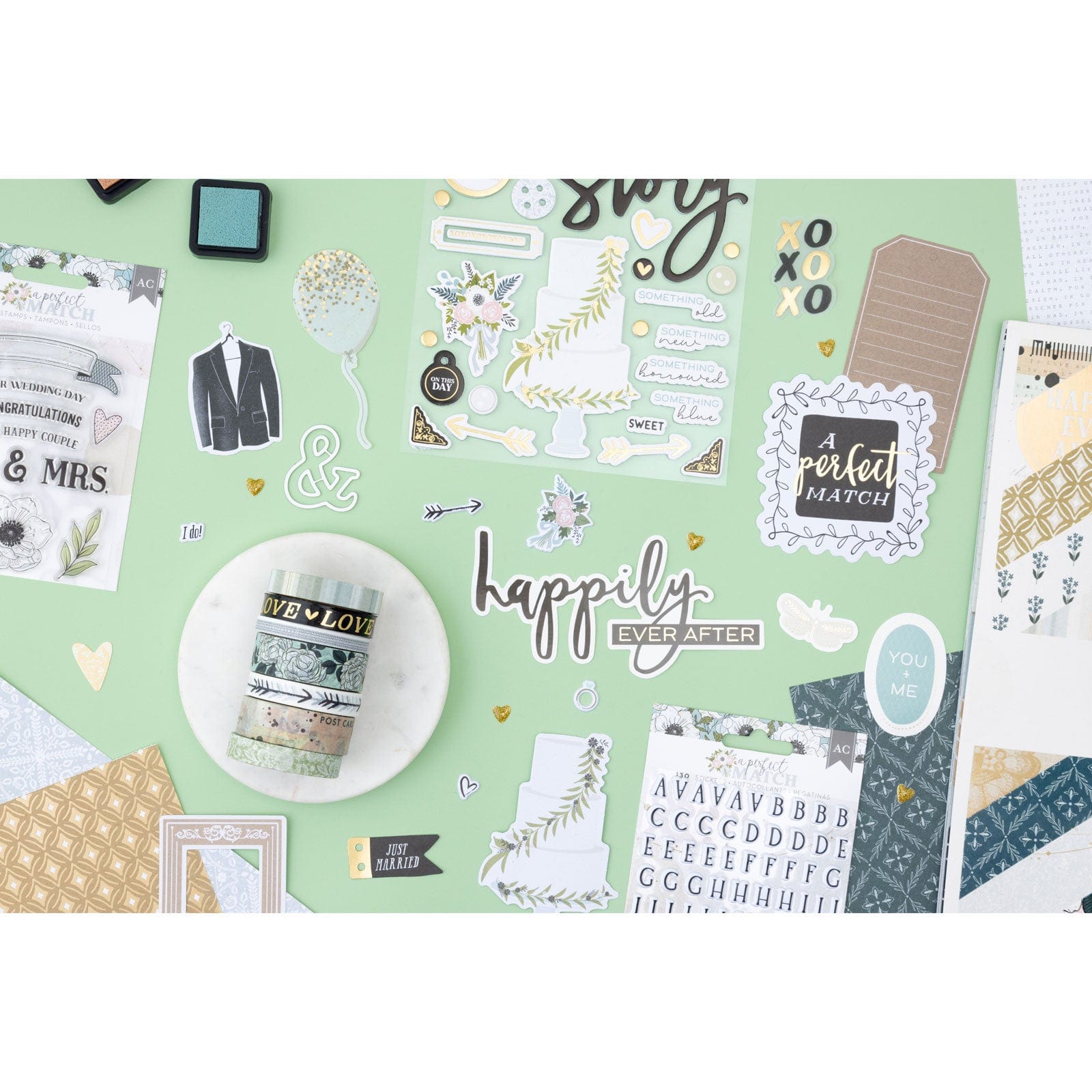 American Crafts Die Cutting American Crafts A Perfect Match Metal Die Set - 8 Piece