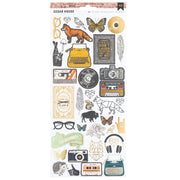 American Crafts Embellishments American Crafts Cedar House Icon Stickers - 84 Piece