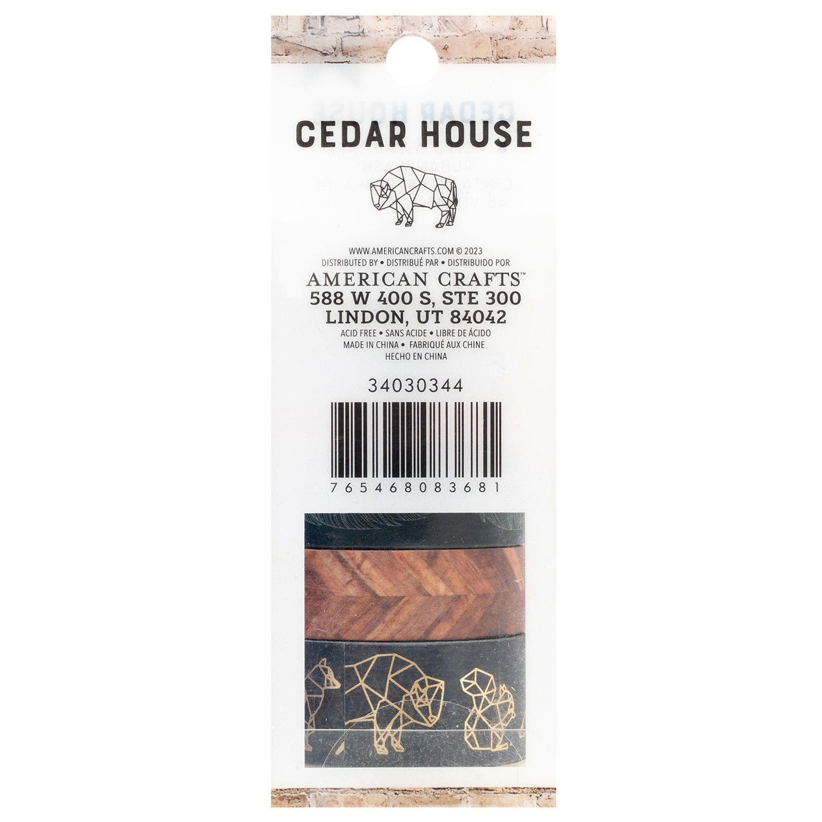 American Crafts Embellishments American Crafts Cedar House Washi Tape - 8 Pack