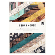 American Crafts Embellishments Cedar House Double-Sided 6x8" Paper Pad with Gold Foil