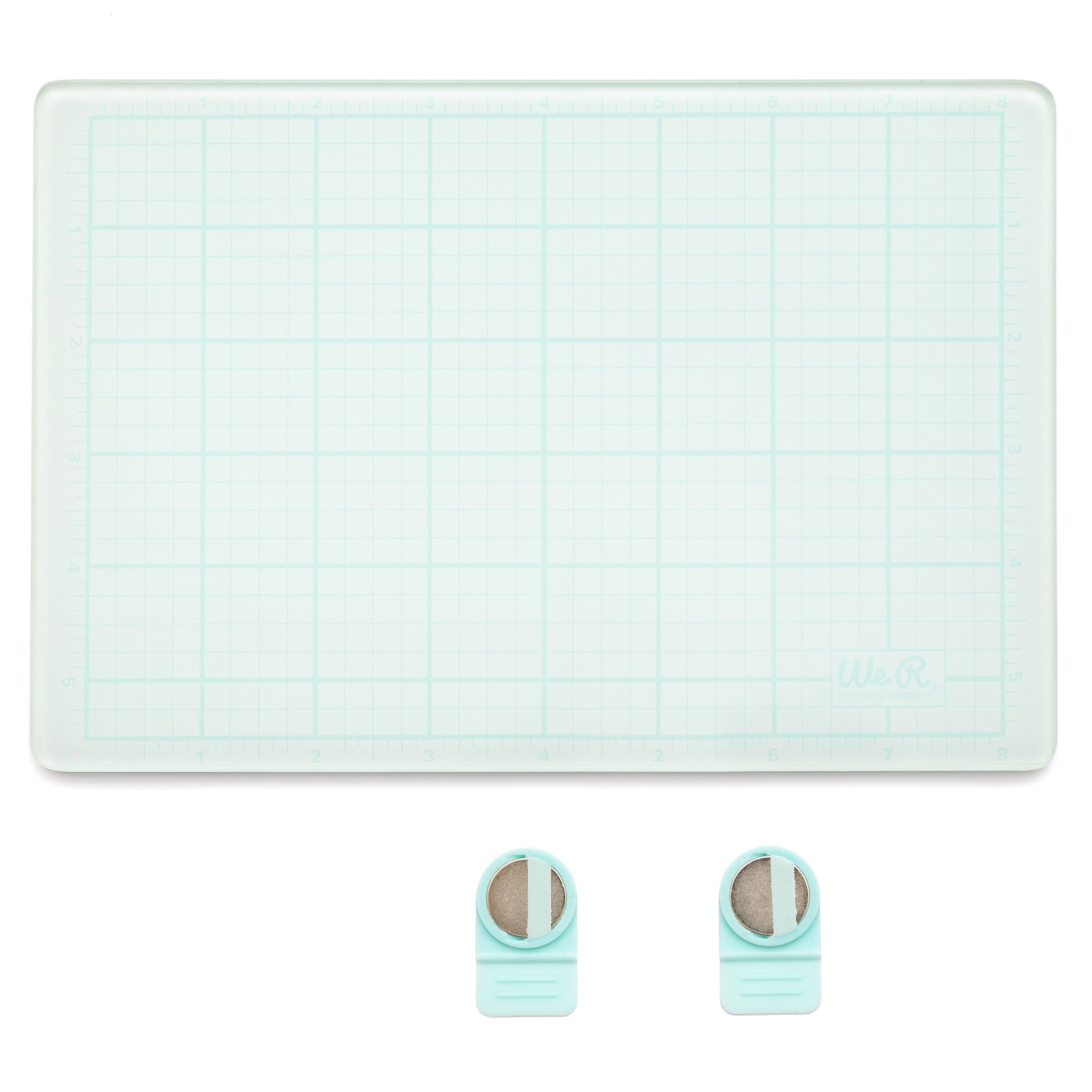 American Crafts Embossing / Tools / Accessories We R Makers Magnetic Glass Mat 9"X6" 3/Pkg