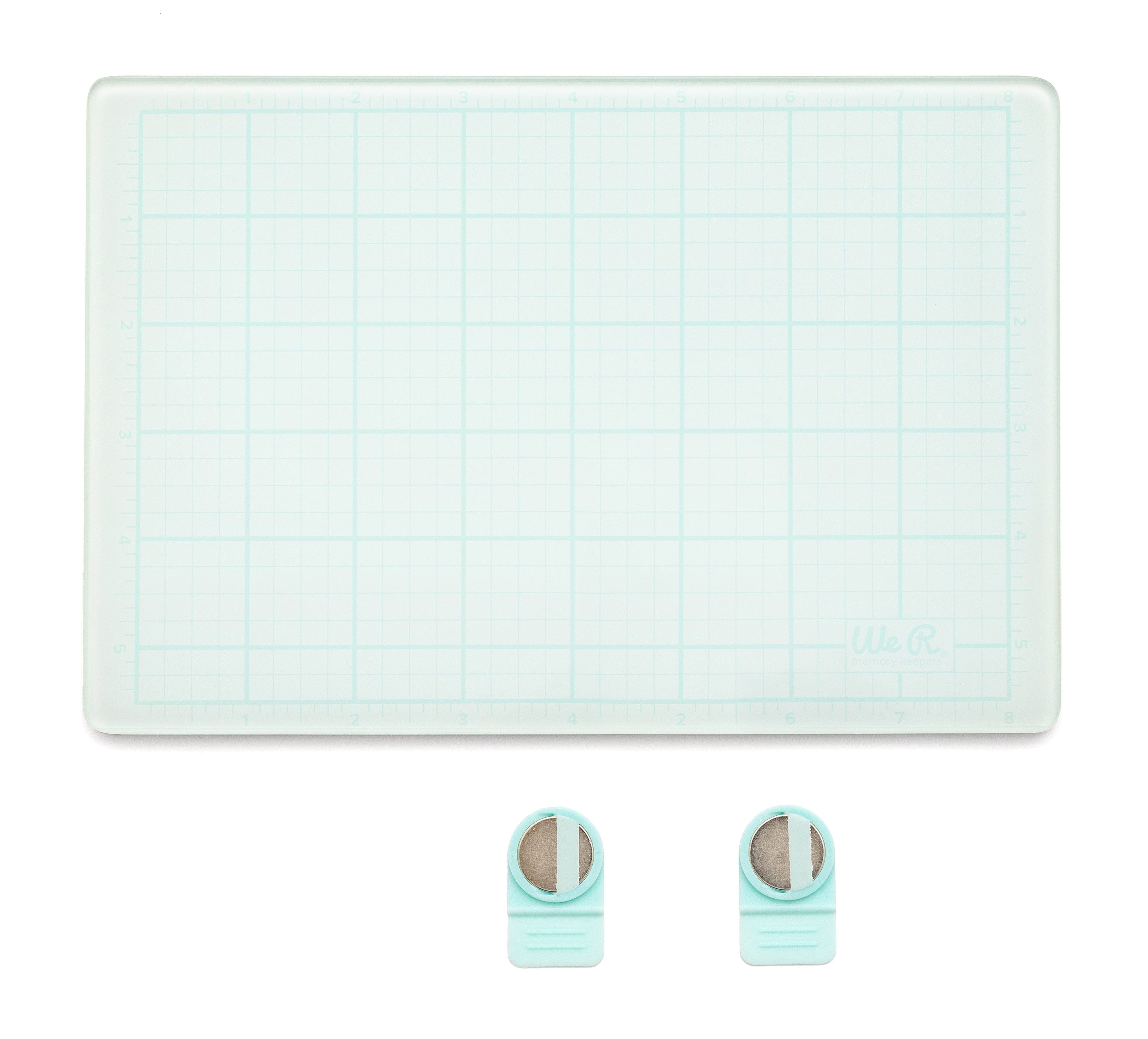 American Crafts Embossing / Tools / Accessories We R Makers Magnetic Glass Mat 9"X6" 3/Pkg