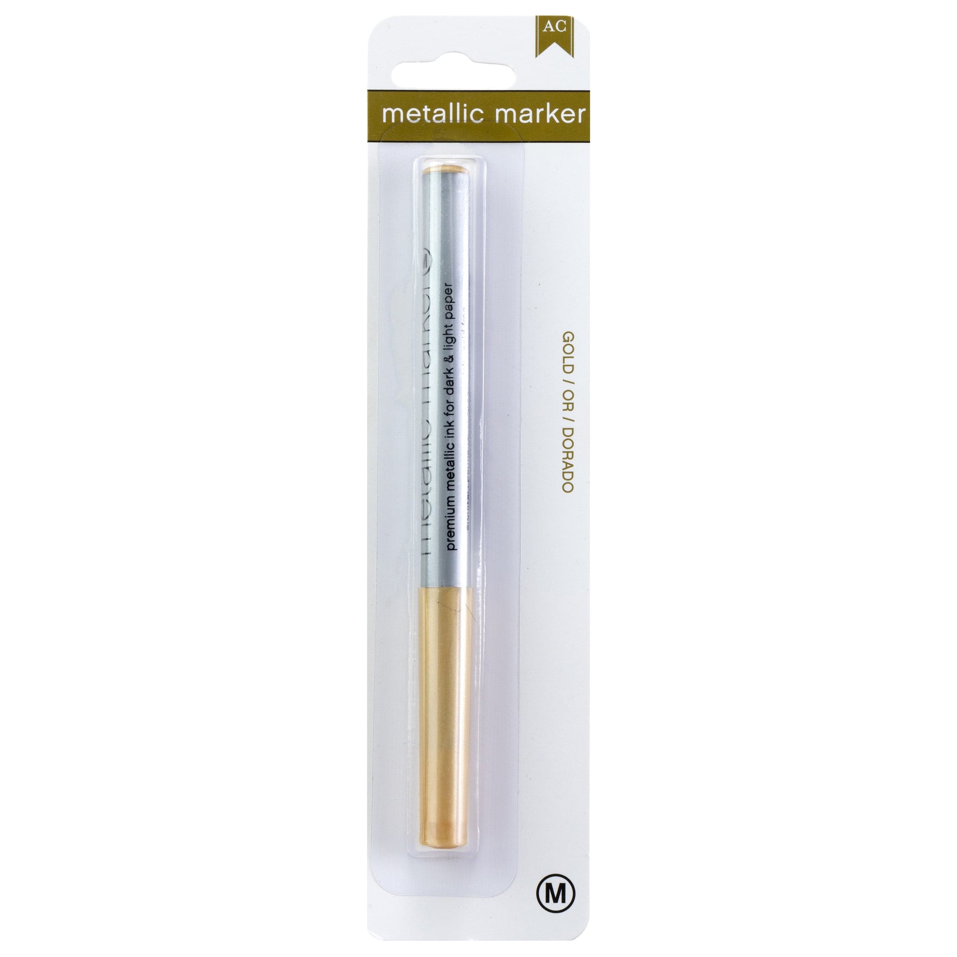 American Crafts Markers Gold American Crafts Medium Point Metallic Marker - Gold or Silver