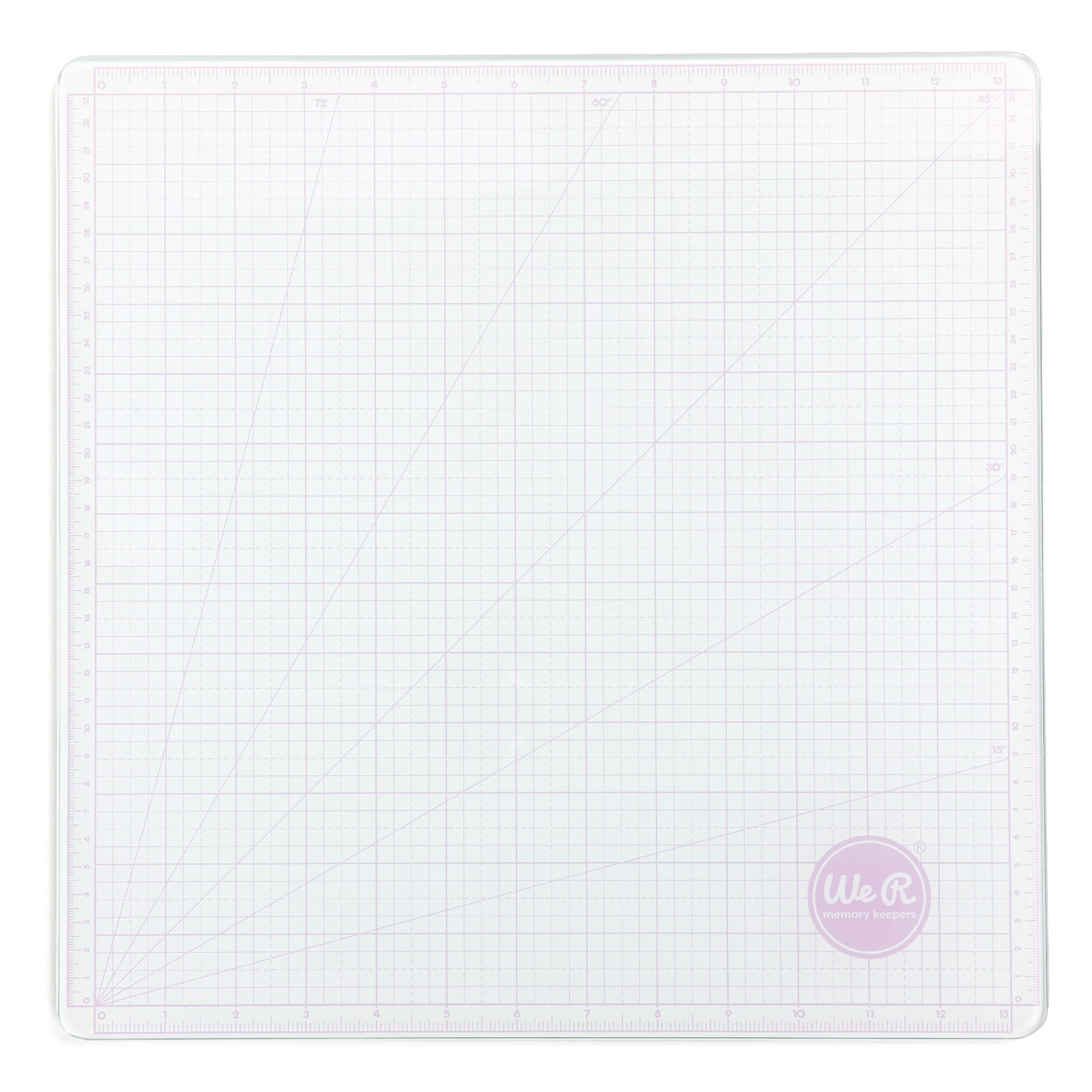 American Crafts Mats & Work Surfaces We R Makers – 13" x 13" Glass Cutting Mat