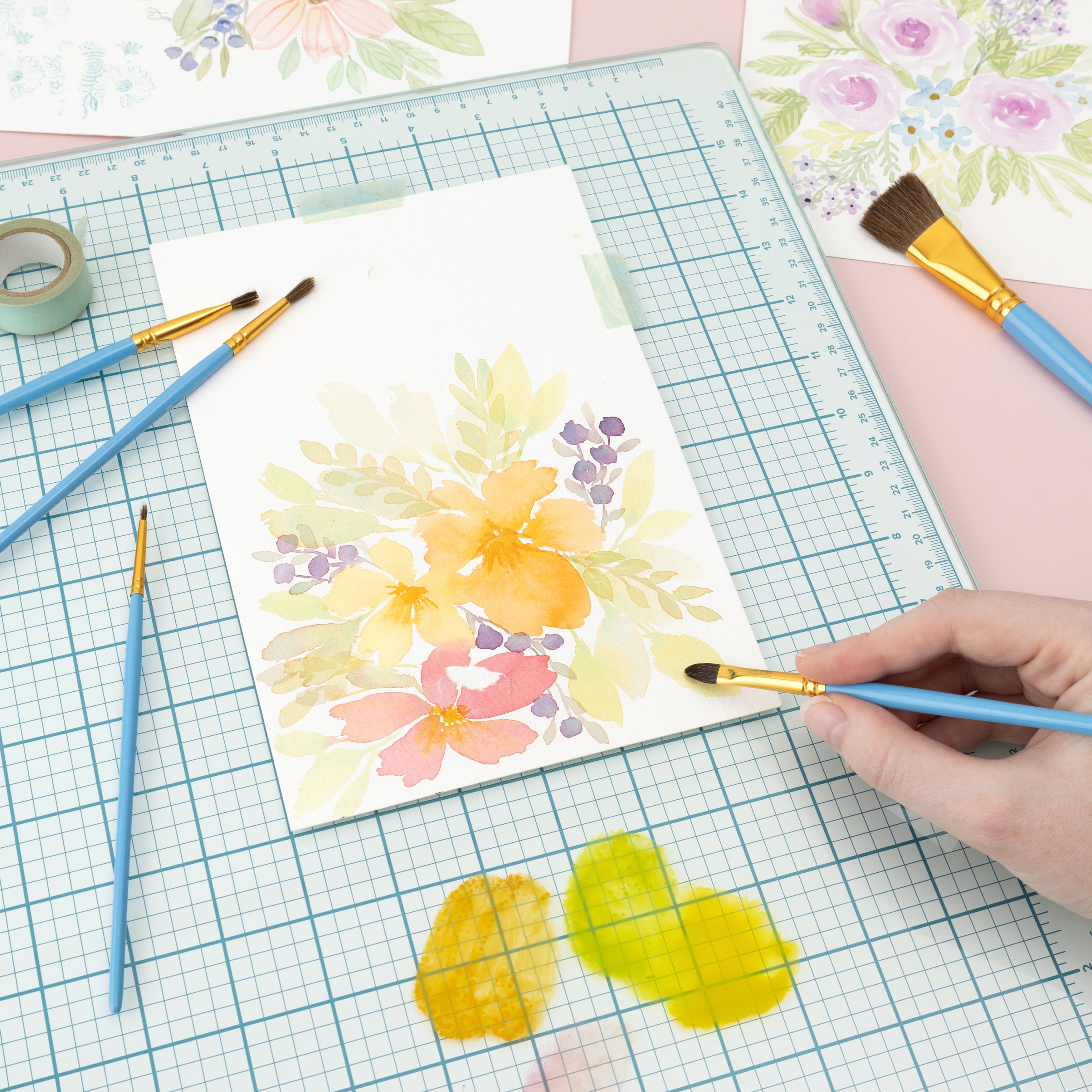 American Crafts Mats & Work Surfaces We R Makers – Glass Cutting Mat – 14" x 14"