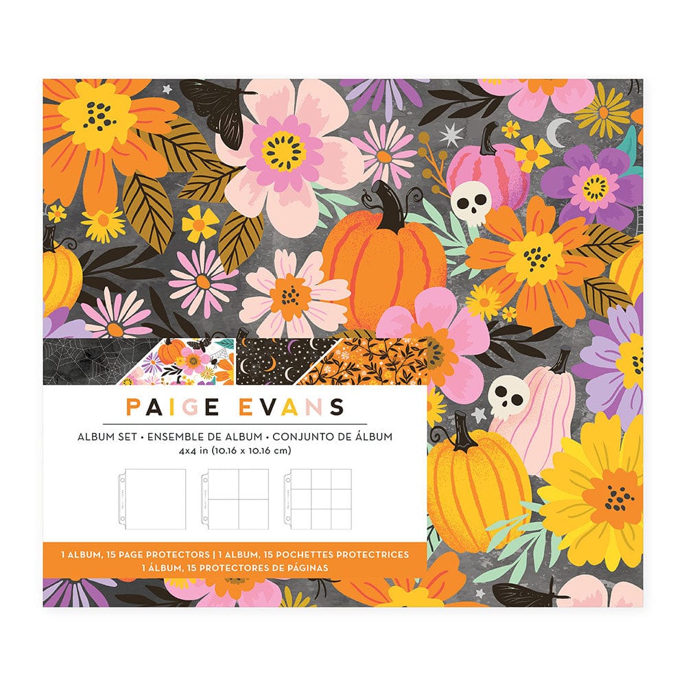 American Crafts Paige Evans Tricks & Treats Album 4"X4" - 316067