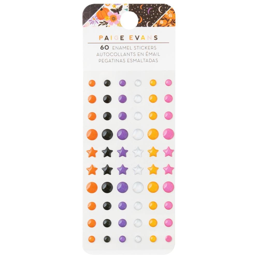American Crafts Paige Evans Tricks & Treats Enamel Dots - 316059
