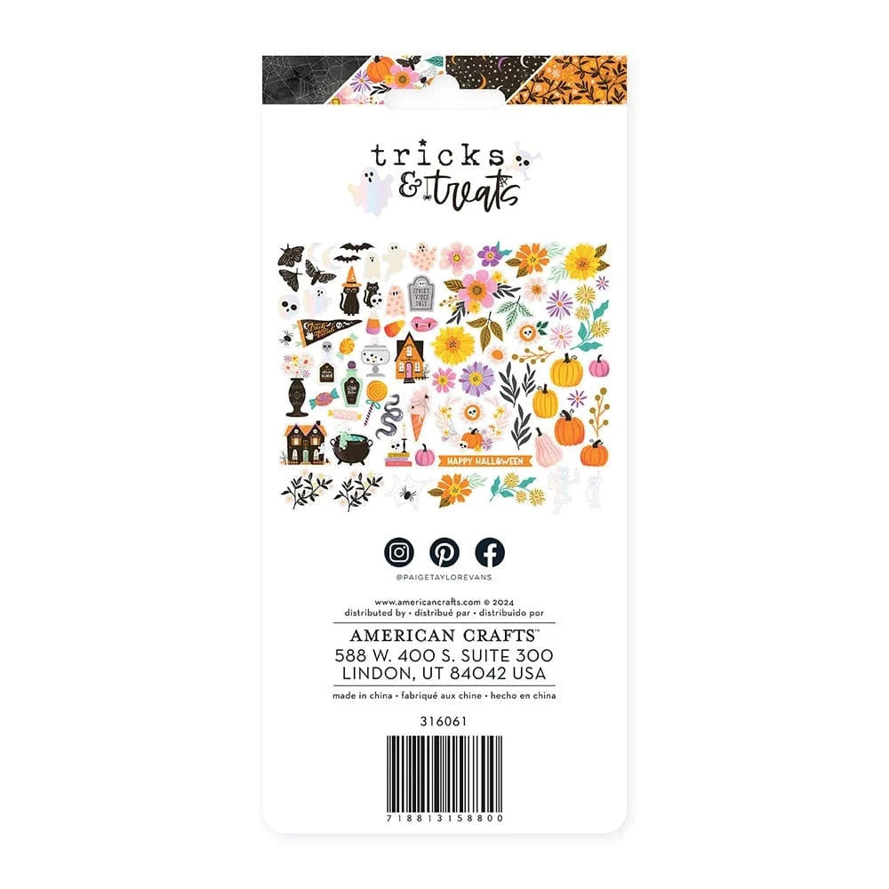 American Crafts Paige Evans Tricks & Treats Ephemera Icons - 316061