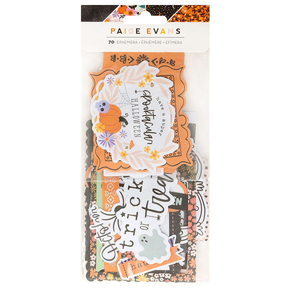 American Crafts Paige Evans Tricks & Treats Ephemera Journaling - 316062