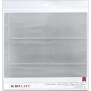 American Crafts Paper Crafts Albums American Crafts Side-Loading Page Protectors 12"x12" 10/Pkg-(6) 6"X4" Pockets