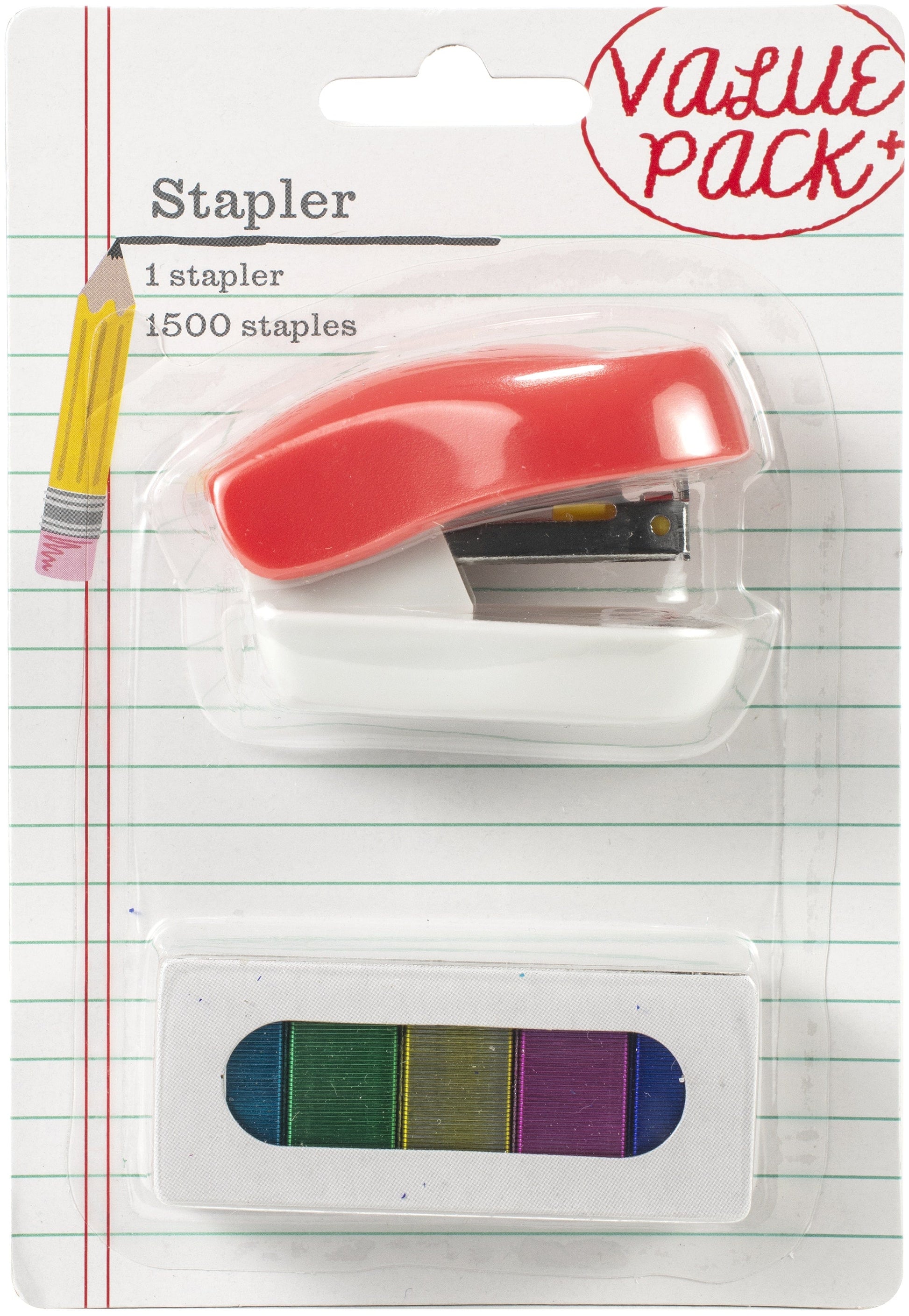 American Crafts School & Office American Crafts Mini Stapler With Multicolored Staples