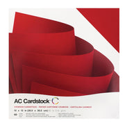 American Crafts Solid Color Papers Solid Crimson American Crafts 12x12" Cardstock, 60 Sheets - Available in Multiple Styles