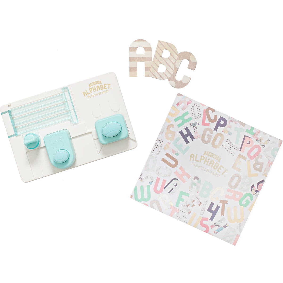 American Crafts Tools We R Punch Board-Mini Alphabet