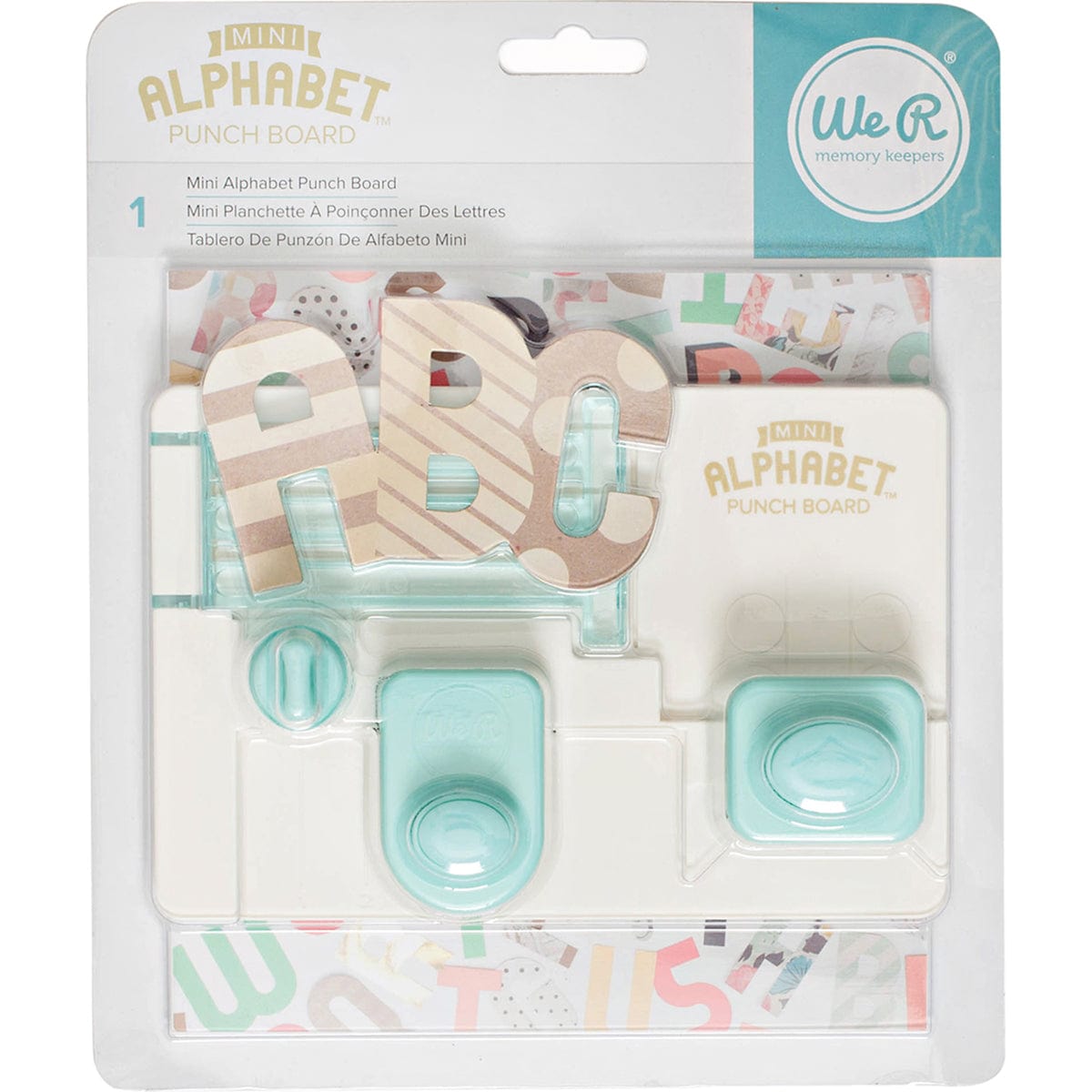 American Crafts Tools We R Punch Board-Mini Alphabet
