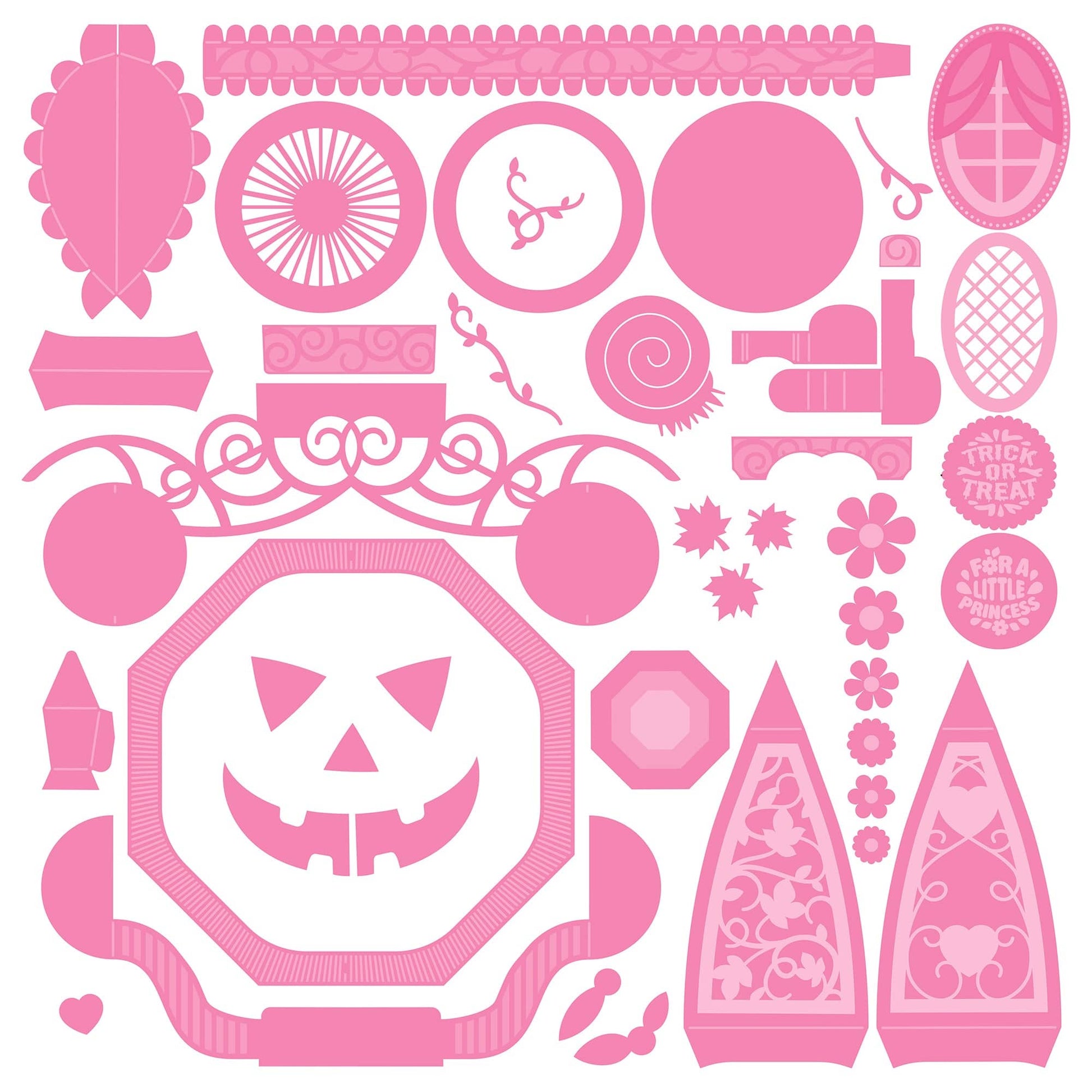 American Crafts UK Pretty Pumpkin Carriage Die Set