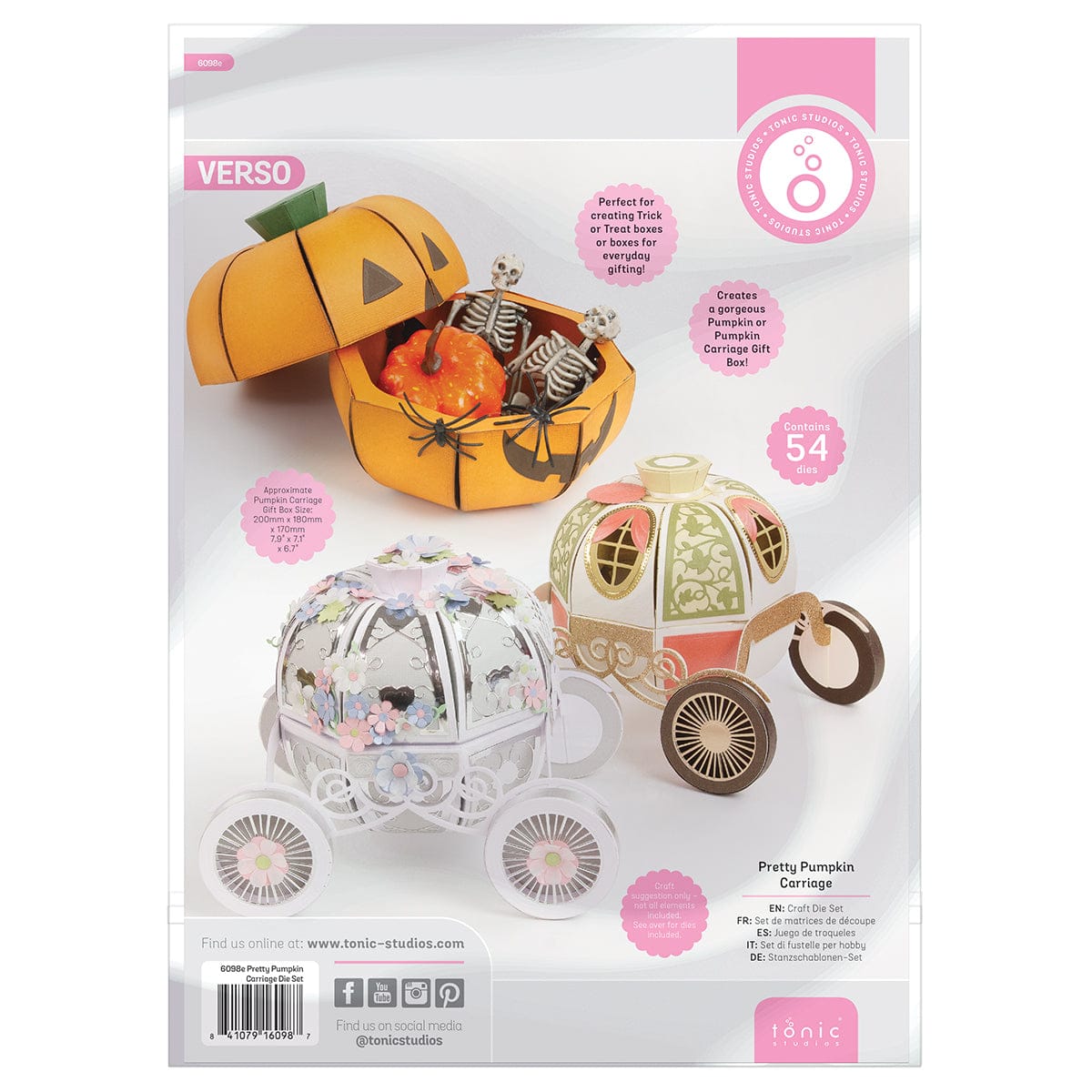American Crafts UK Pretty Pumpkin Carriage Die Set