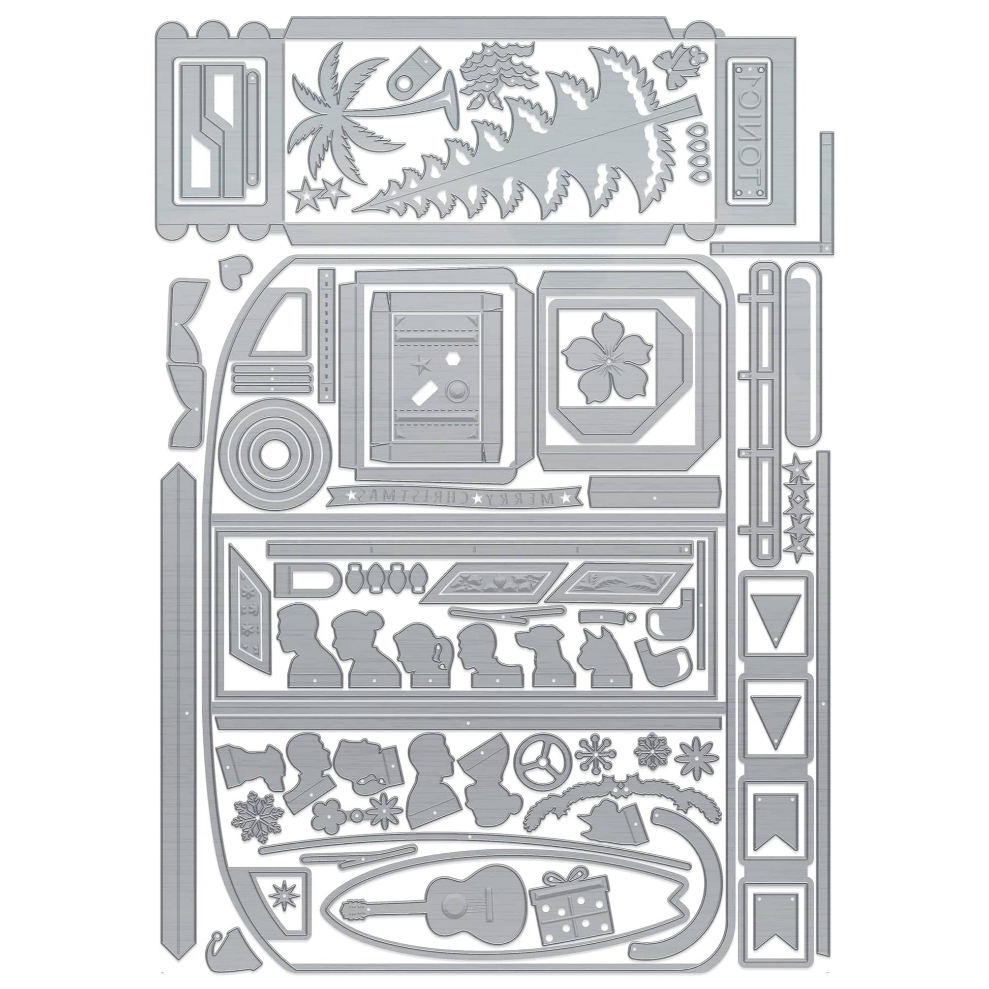 American Crafts UK Tinsel Travel Van Die Set