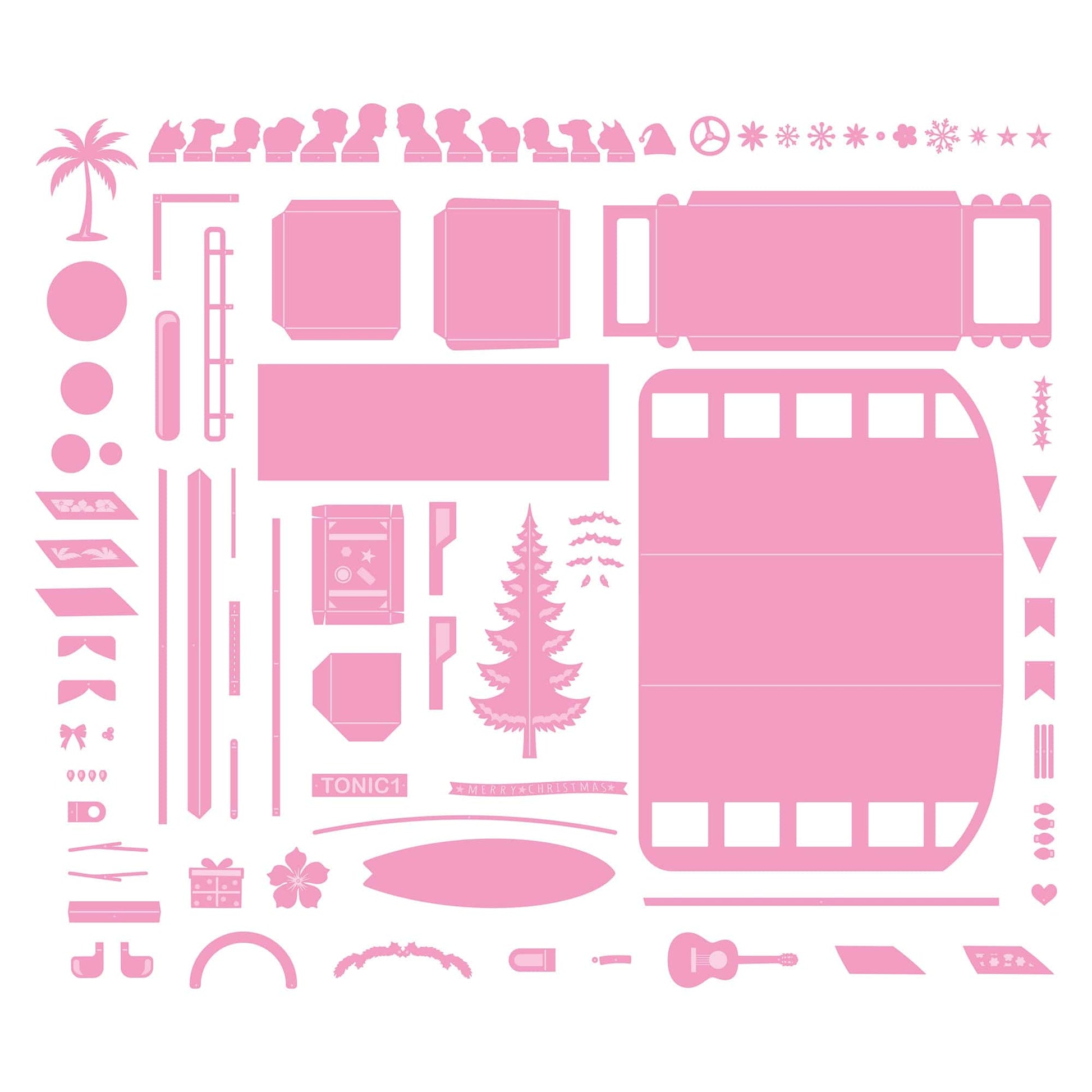 American Crafts UK Tinsel Travel Van Die Set
