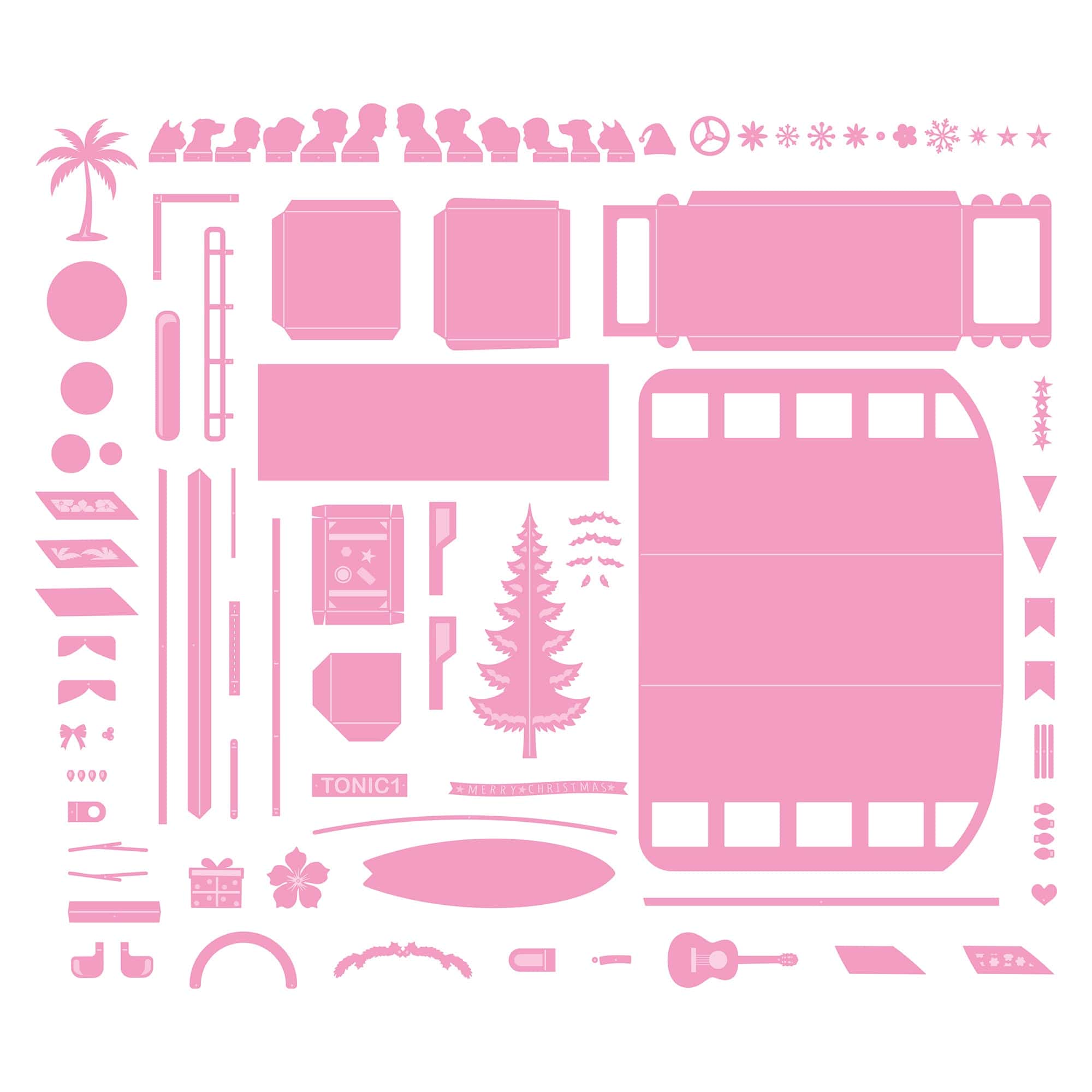 American Crafts UK Tinsel Travel Van Die Set