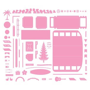 American Crafts UK Tinsel Travel Van Die Set