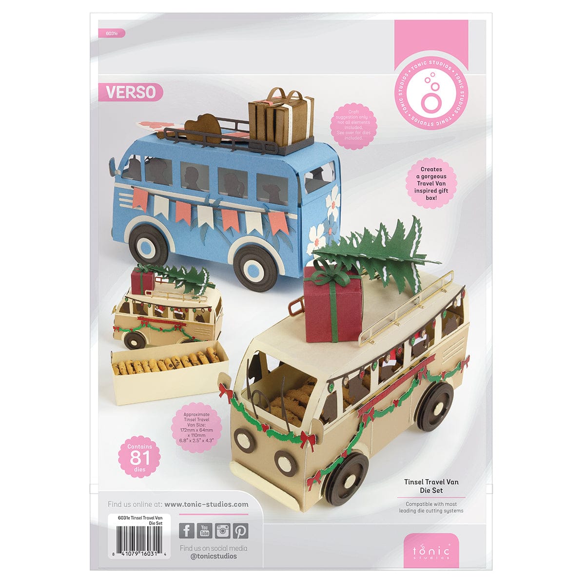 American Crafts UK Tinsel Travel Van Die Set