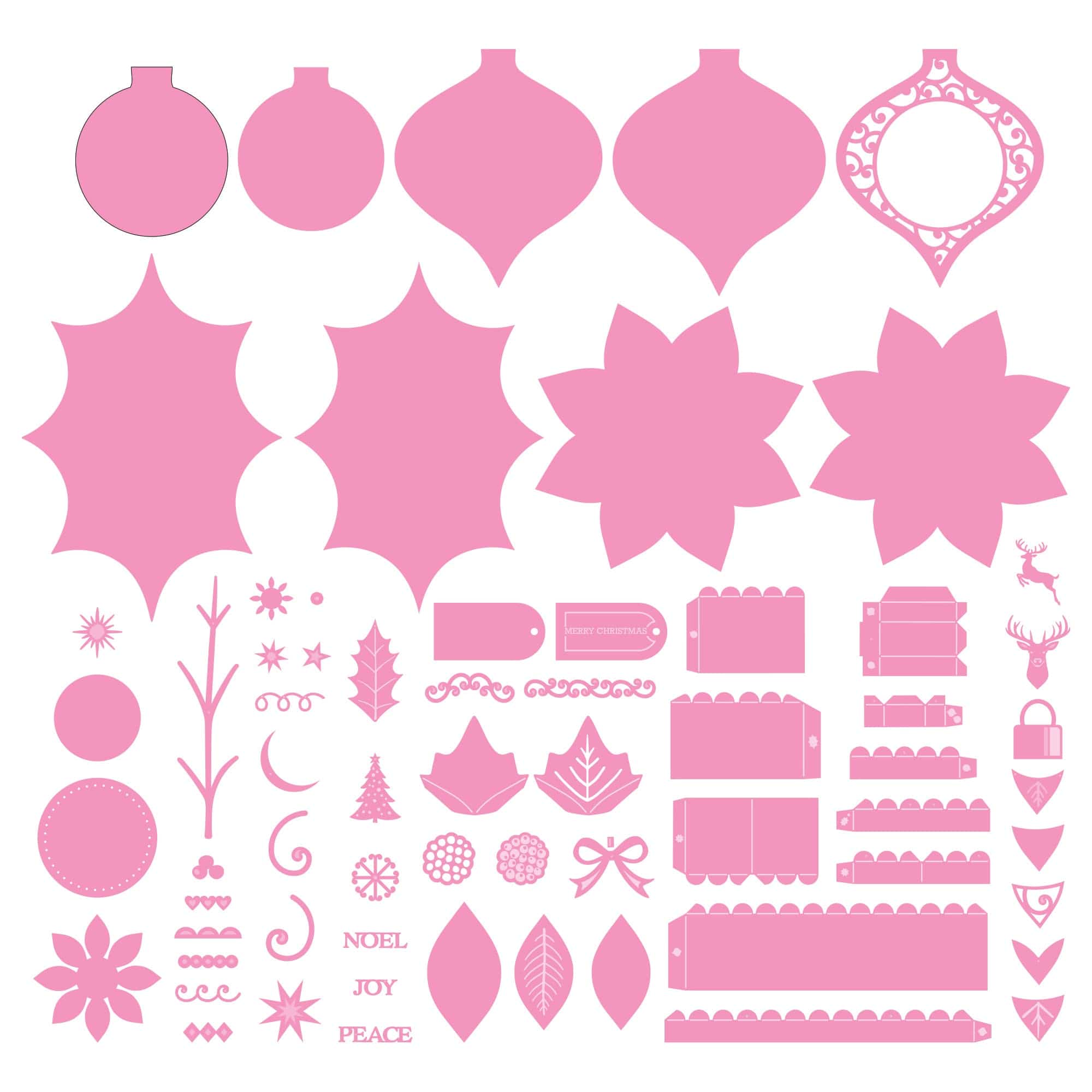 American Crafts UK Yuletide Memories Die Set