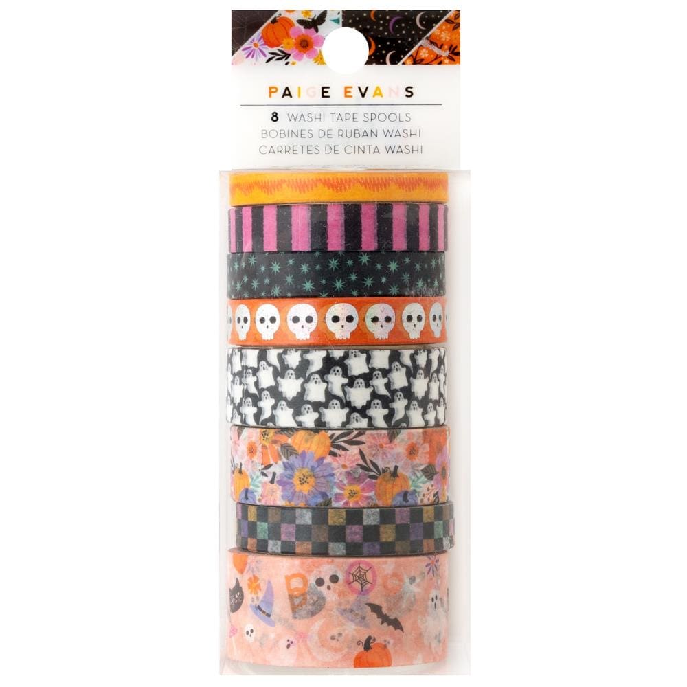 American Crafts Washi Tape Paige Evans - Tricks And Treats Collection - Washi Tape - 8 pcs - 316060