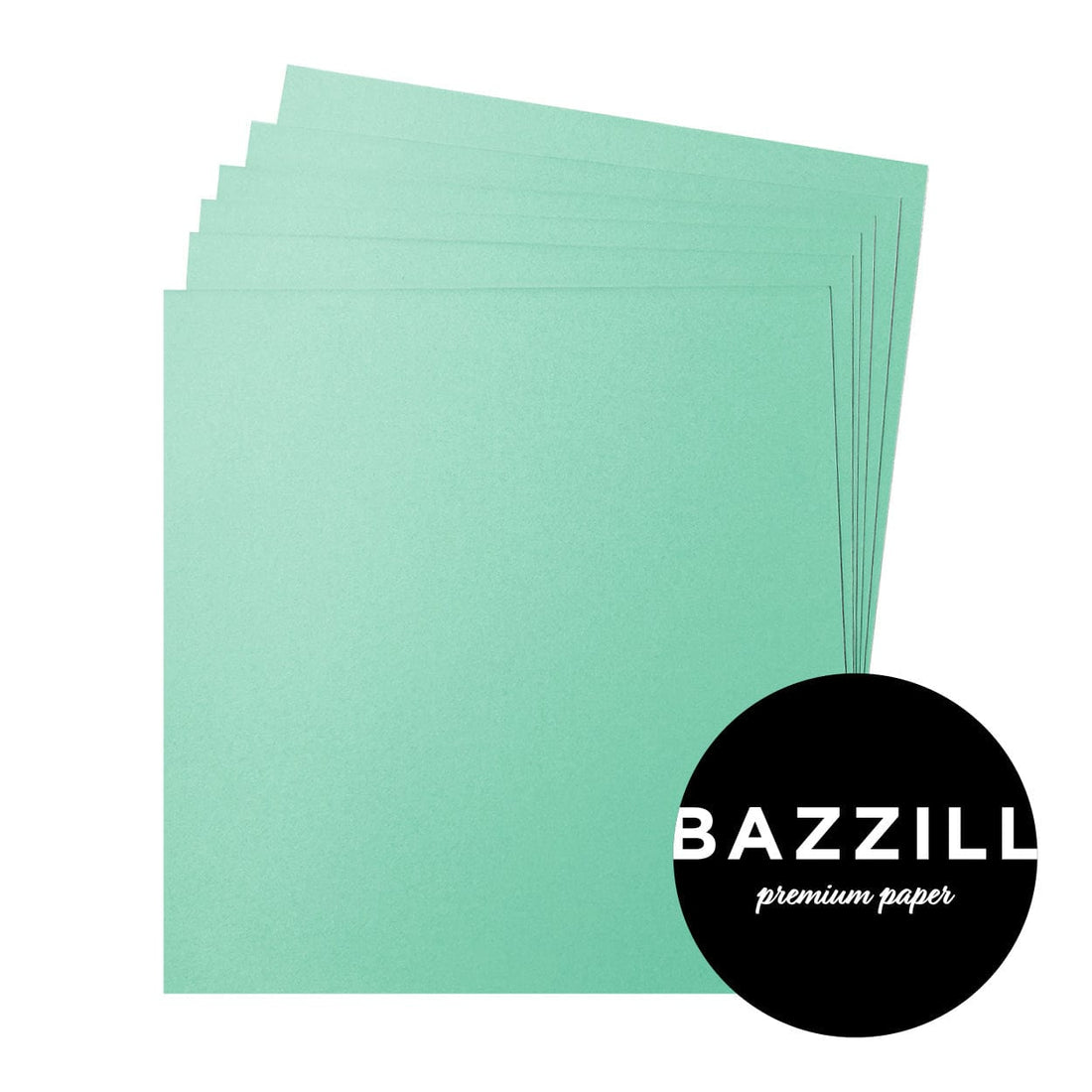 Bazzill Cardstock Bazzill Card Shoppe Heavyweight 12x12" Cardstock - 25 Sheets, Robin's Egg