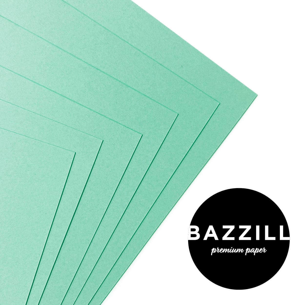 Bazzill Cardstock Bazzill Card Shoppe Heavyweight 12x12" Cardstock - 25 Sheets, Robin's Egg