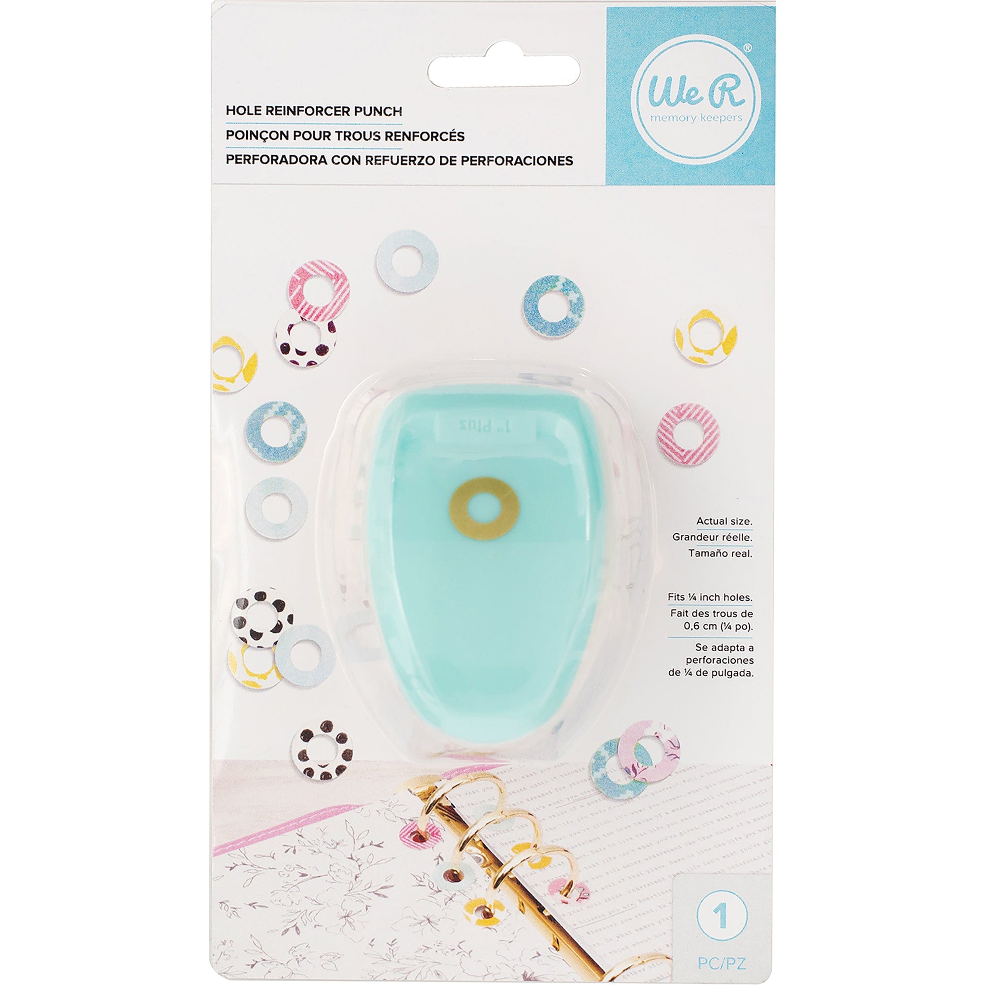 Bazzill Tools We R Memory Keepers Reinforce Hole Punch - Circle