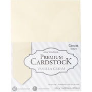 Core'dinations Cardstock - Solid Core'dinations Value Pack Textured Vanilla Cream 8.5x11" Cardstock