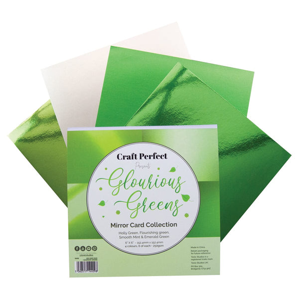 Craft Perfect 6x6 Card Packs Craft Perfect - 6" x 6" Card Pack -Glourious Greens- 9409e